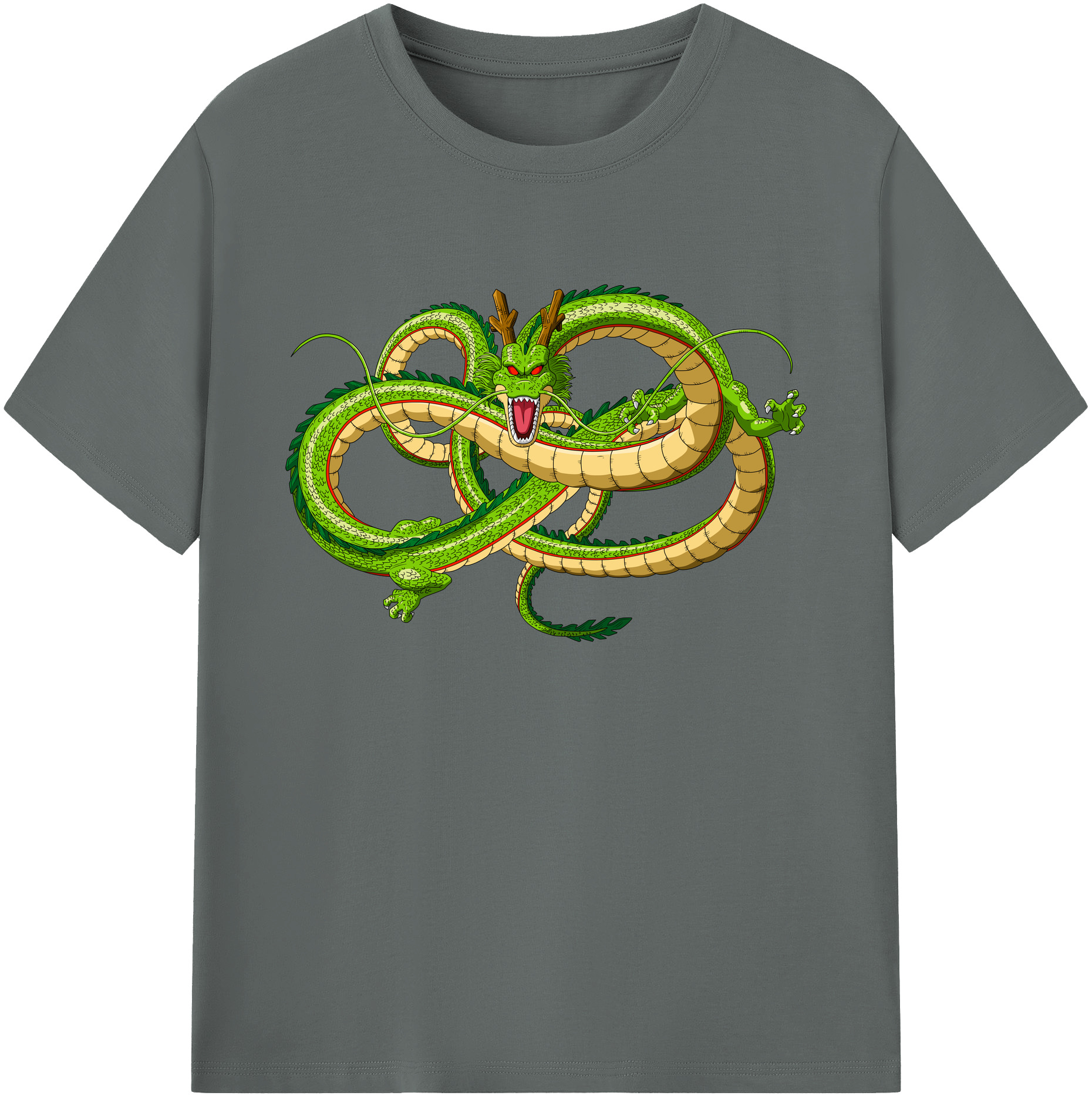 （画像用） ドラゴンボール 神龍 シェンロン DRAGON BALL Shenron 綿100％ メンズ半袖Tシャツ｜肌触りやわらか＆通気性